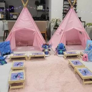Cabaninha para festa do pijama infantil para noite do pijama de seus filhos
