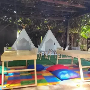Espaço Kids Tia Rita Festas montado para eventos