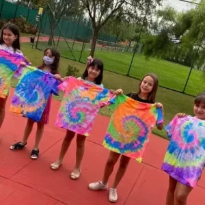 Oficina infantil de tie dye