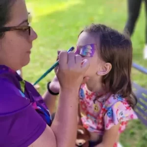 Pintura facial infantil para crianças e adolescentes com materiais seguros