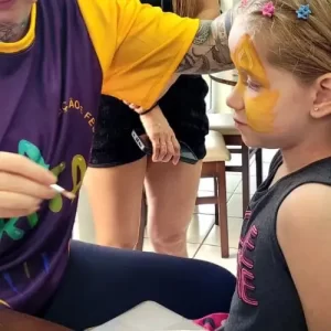 Serviço de pintura facial infantil com equipe treinada da Tia Rita